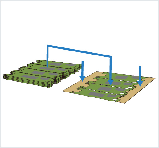 ［Image］PCB placer： HDI 基板用高精度框架排列机